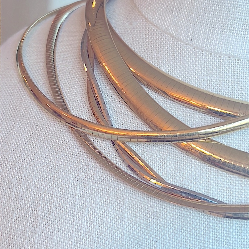 14k gold omega necklaces